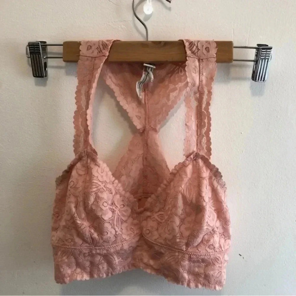 Intimately Free People Galloon Lace Racerback Bra Bundle of‎ 2 Bralettes Size S - Picture 7 of 11